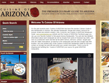 Tablet Screenshot of cuisineofarizona.com
